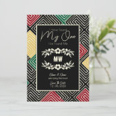 MEIN MANN hat mir eine afrikanische Hochzeit im St Save The Date (Stehend Vorderseite)