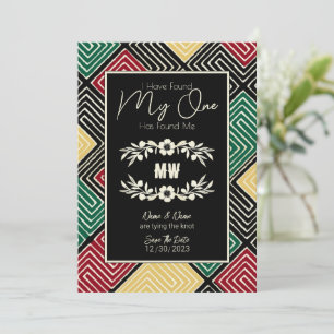 MEIN MANN hat mir eine afrikanische Hochzeit im St Save The Date