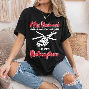 Mein Mann liebt Hubschrauber Lustige Piloten T-Shirt