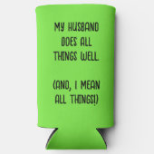 Mein Mann macht alles gut. Lindgrün Selters Dosenkühler (Vorderseite)