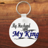 Mein Mann, mein King-Schlüsselanhänger Schlüsselanhänger (Vorderseite)