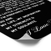 Mein Mann Poster (Ecke)