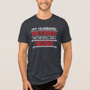 Mein Mann war müde, aber er hat noch einen Boss Tri-Blend Shirt