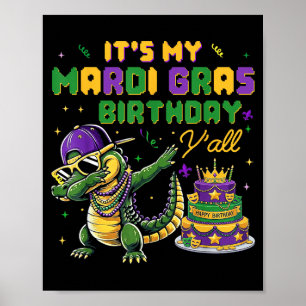 Mein Mardi Gras Geburtstag ist da Leute Mardi Gras Poster