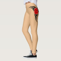 Mein Markenkleid Tattoo Leggings Tribal Rose