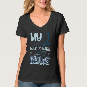Mein Mast steigt auf, wenn der Wind Windsurfen 5 T-Shirt