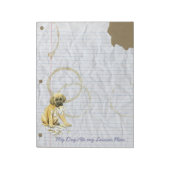 Mein Mastiff Ate my Lessingplan Notizblock (Rotiert)