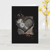 ~Mein mechanisches Herz~ Karte (Gelbe Blume)