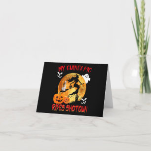 Mein Meerschweinchen reitet Halloween-Meerschweinc Karte
