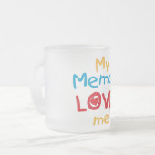 Mein Memaw Lieben T - Shirt und Geschenke Mattglastasse (Vorderseite Links)