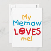 Mein Memaw Lieben T - Shirt und Geschenke Postkarte (Vorne/Hinten)