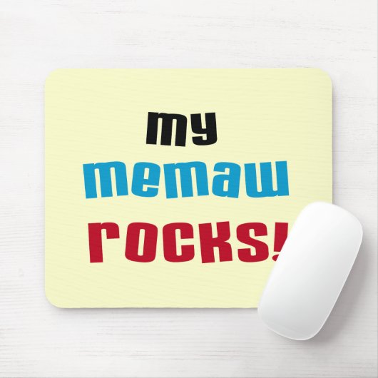 Mein Memaw schaukelt T-Shirts und Geschenke Mousepad (Mit Mouse)