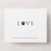 Mein Mensch bekommt ein Foto mit Hunden All In One Einladung (Rückseite)