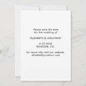 Mein Mensch heiratet einen 3 Foto Hund Save The Date (Rückseite)