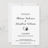 Mein Mensch wird Eukalyptus-Pet-Hund heiraten Save The Date (Rückseite)