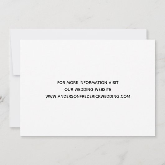 Mein menschliches Foto wird heiraten und Rette das Save The Date (Rückseite)