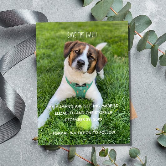 Mein menschliches Foto wird Save the Date geheirat Magnet