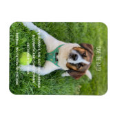 Mein menschliches Foto wird Save the Date geheirat Magnet (Horizontal)