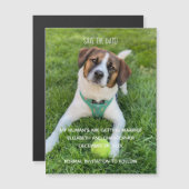 Mein menschliches Foto wird Save the Date geheirat Magnetkarte (Vorne/Hinten)