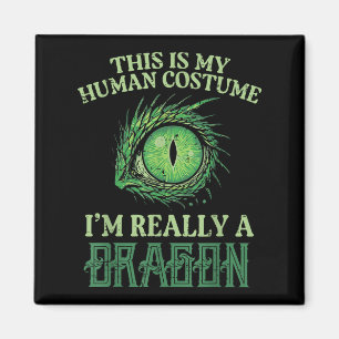 Mein menschliches Kostüm Im wahrsten Drachen Hallo Magnet