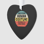 Mein menschliches Kostüm ist wirklich ein Polarbär Ornament (Vorderseite)