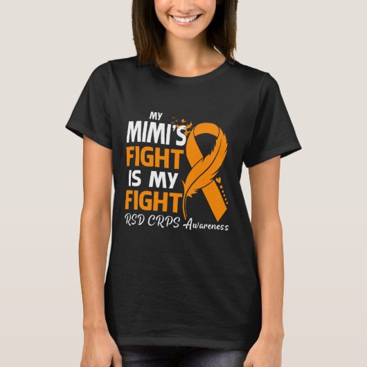 Mein Mimis Kampf ist mein Fight Rsd Crps Awareness T-Shirt (Vorderseite)