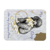 Mein Miniatur-Poodle Ate mein Lektionsplan Magnet (Horizontal)