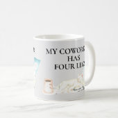 Mein Mitarbeiter hat vier Legs Katzenarbeit von Zu Kaffeetasse (VorderseiteRechts)