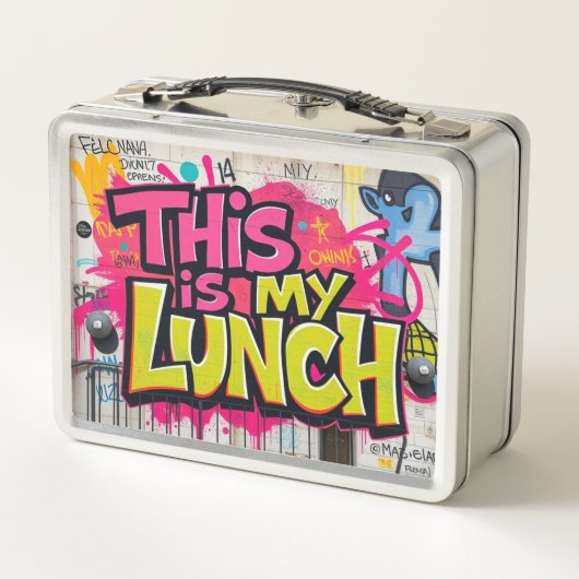 Mein Mittagessen Metall Brotdose (Rückseite)