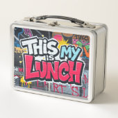 Mein Mittagessen Metall Brotdose (Vorderseite)