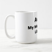 Mein Mittlerer Finger mag dich. Kaffeetasse (Links)