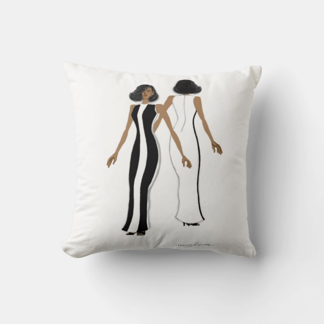 Mein Mode Art-Throw-Kissen Kissen (Vorderseite)