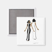 Mein Modemagazin Art Square Magnet (Vorderseite/Rückseite)