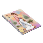 Mein modisches Mädchen mit Coffee Journal Notizblock (Rechte Seite)