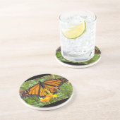 Mein Monarch Butterfly-Untersetzer Sandstein Untersetzer (Seite)