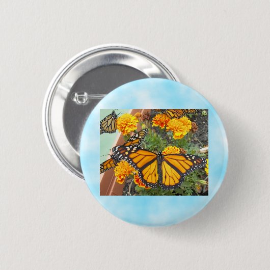 Mein Monarchknopf Button (Vorne & Hinten)