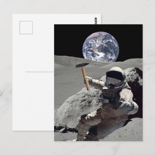 Mein Mond Postkarte (Vorne/Hinten)