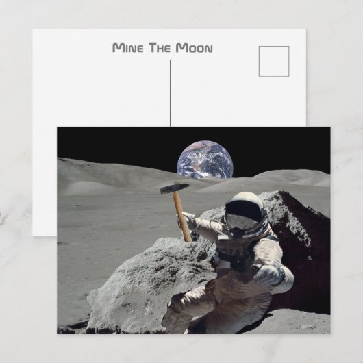 Mein Mond Postkarte (Vorne/Hinten)