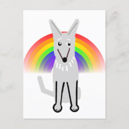Mein Mondhund und Regenbogen, Postkarte