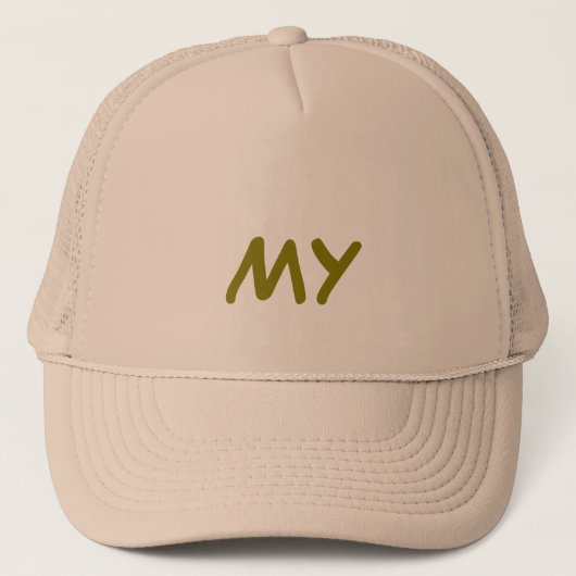Mein Monogramm Truckerkappe (Vorderseite)