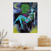 Mein Monster meine Bride-Plakate Poster (Küche)