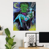 Mein Monster meine Bride-Plakate Poster (Heimbüro)