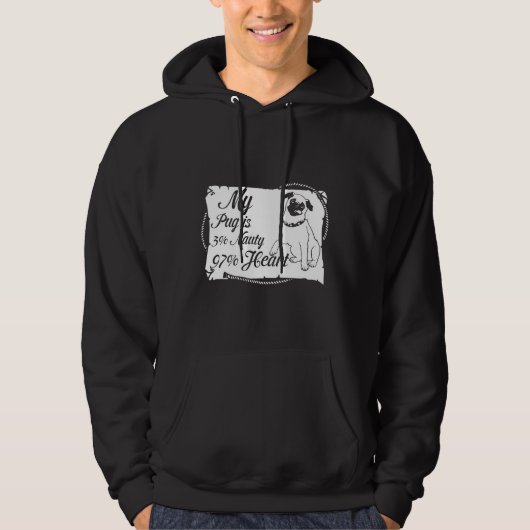 MEIN MOPS IST 3 NAUTY 97 HEART Classic T - Shirt 3 (Vorderseite)