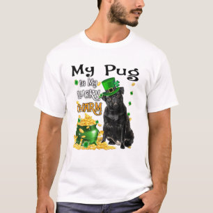 Mein Mops ist mein glücklicher Arm Niedlicher Schw T-Shirt