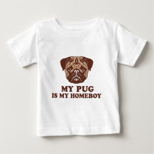 Mein Mops ist mein Homeboy Baby T-shirt