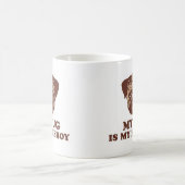 Mein Mops ist mein Homeboy Kaffeetasse (Mittel)