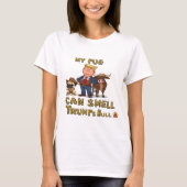 Mein Mops kann Trumps Bull riechen T-Shirt (Vorderseite)
