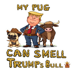 Mein Mops kann Trumps Bull riechen T-Shirt