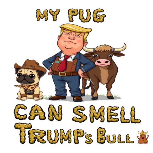 Mein Mops kann Trumps Bull riechen T-Shirt