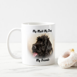 Mein Mops, meine Tasse, meine Freunde. Kaffeetasse